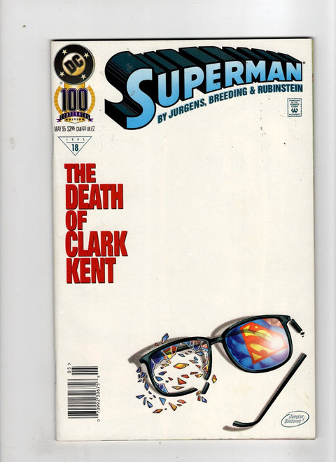 Superman, Vol. 2 #100 (1995) Newsstand Edition Newsstand Edition Buy & Sell Comics Online Comic Shop Toronto Canada