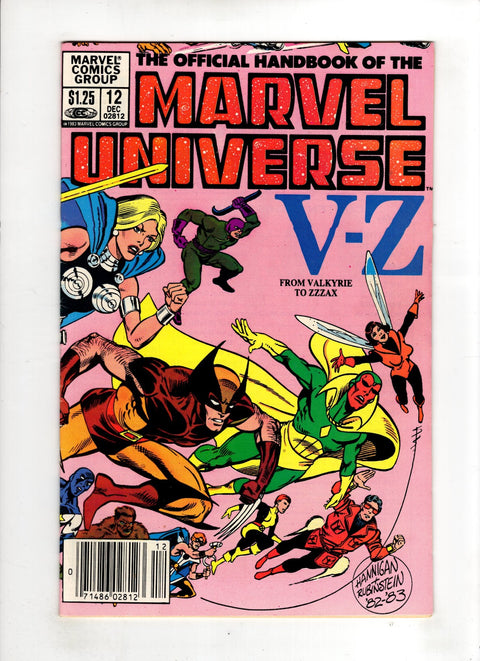 Official Handbook of the Marvel Universe, Vol. 1 #12 (1983) Canadian Price Variant Canadian Price Variant Buy & Sell Comics Online Comic Shop Toronto Canada