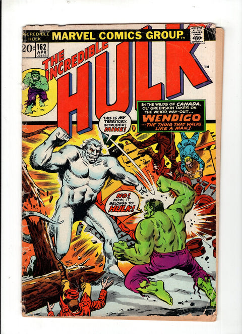The Incredible Hulk, Vol. 1 #162 (1973) Fully Detatched Cover Fully Detatched Cover Buy & Sell Comics Online Comic Shop Toronto Canada