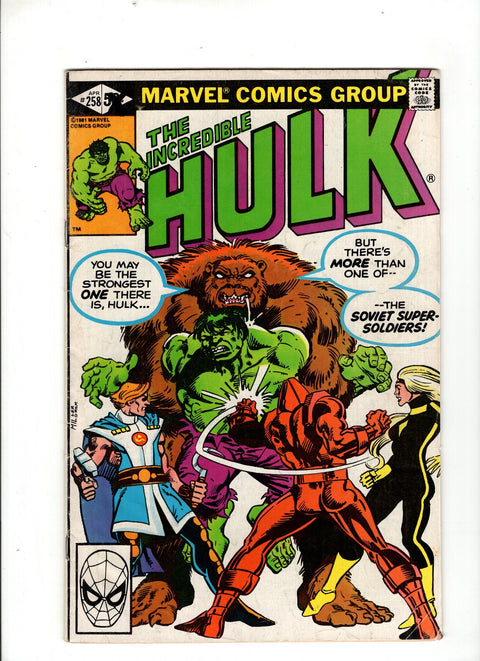 The Incredible Hulk, Vol. 1 #258 (1981) 1st Ursa Major 1st Ursa Major Buy & Sell Comics Online Comic Shop Toronto Canada