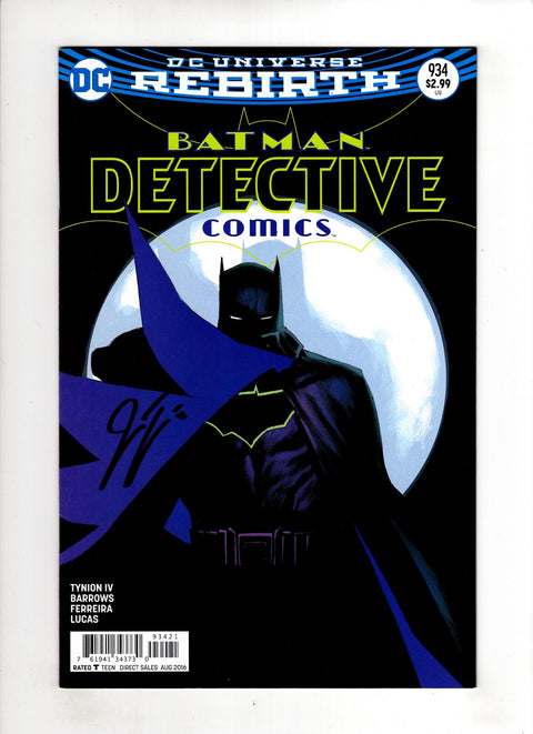 Detective Comics, Vol. 3 #934 (Cvr B) (2016) Signed B Signed Buy & Sell Comics Online Comic Shop Toronto Canada