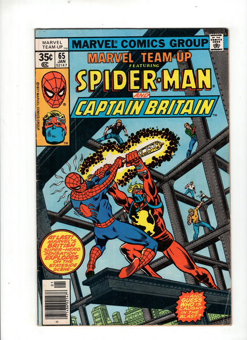 Marvel Team-Up, Vol. 1 #65 (1977) 1st US Captain Britain 1st US Captain Britain Buy & Sell Comics Online Comic Shop Toronto Canada