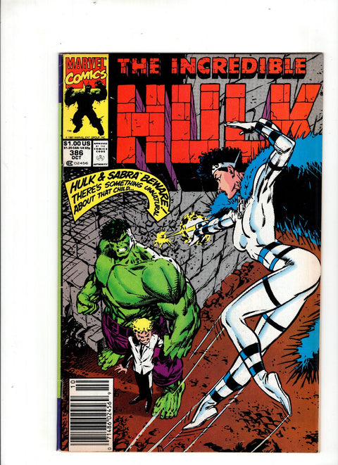 The Incredible Hulk, Vol. 1 #386 (1991) Newsstand Edition Newsstand Edition Buy & Sell Comics Online Comic Shop Toronto Canada