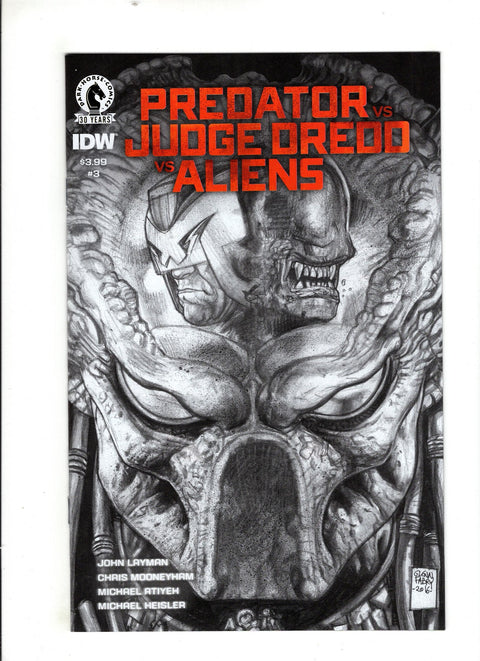 Predator vs Judge Dredd vs Aliens #3 (Cvr B) (2016) PENCIL VARIANT B PENCIL VARIANT Buy & Sell Comics Online Comic Shop Toronto Canada