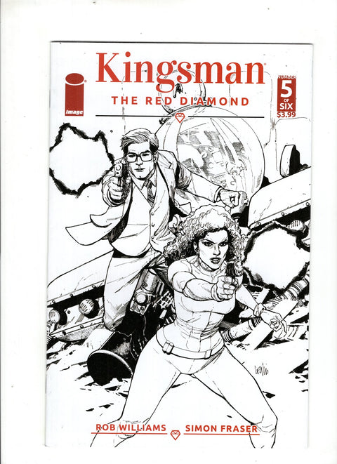 Kingsman: The Red Diamond #5 (Cvr B) (2018) Variant Leinil Francis Yu Black & White B Variant Leinil Francis Yu Black & White Buy & Sell Comics Online Comic Shop Toronto Canada