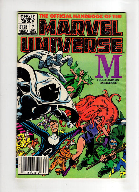 Official Handbook of the Marvel Universe, Vol. 1 #7 (Cvr B) (1983) Newsstand Edition B Newsstand Edition Buy & Sell Comics Online Comic Shop Toronto Canada