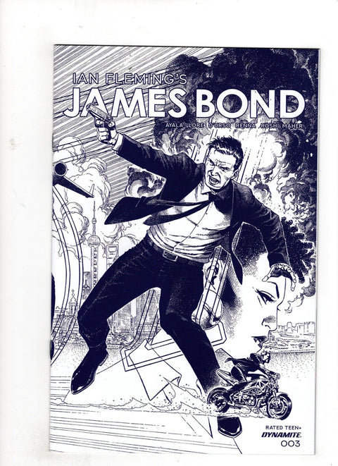 James Bond, Vol. 3 #3 (Cvr G) (2020) 10 Copy Cheung B&w Virgin Incentive G 10 Copy Cheung B&w Virgin Incentive Buy & Sell Comics Online Comic Shop Toronto Canada