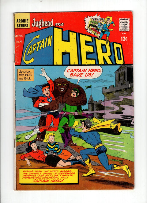 Jughead as Captain Hero #4 (1967) Buy & Sell Comics Online Comic Shop Toronto Canada