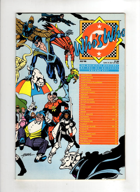 Who's Who: The Definitive Directory of the DC Universe #17 (1986) Buy & Sell Comics Online Comic Shop Toronto Canada