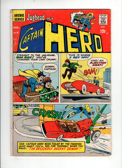 Jughead as Captain Hero #6 (1967) Buy & Sell Comics Online Comic Shop Toronto Canada
