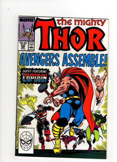 Thor, Vol. 1 #390 (1987) Captain America lifts Mjolnir Captain America lifts Mjolnir Buy & Sell Comics Online Comic Shop Toronto Canada