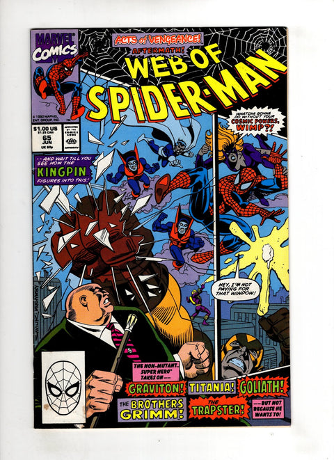 Web of Spider-Man, Vol. 1 #65 (1990) Buy & Sell Comics Online Comic Shop Toronto Canada
