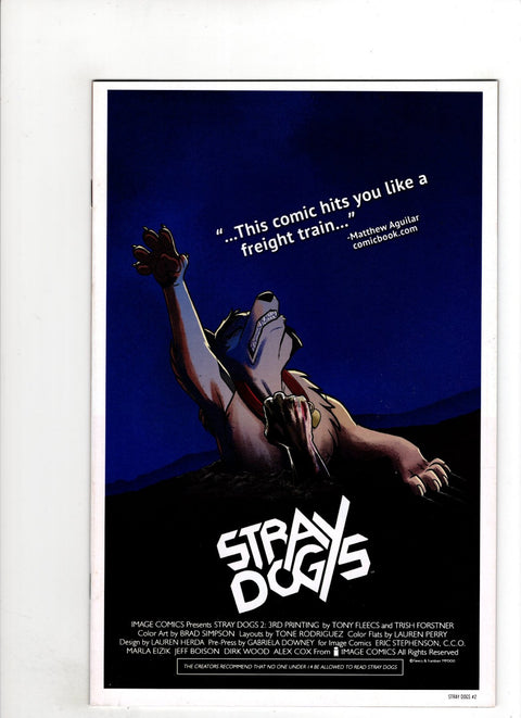 Stray Dogs (Image Comics) #2 (2021) 3rd printing 3rd printing Buy & Sell Comics Online Comic Shop Toronto Canada