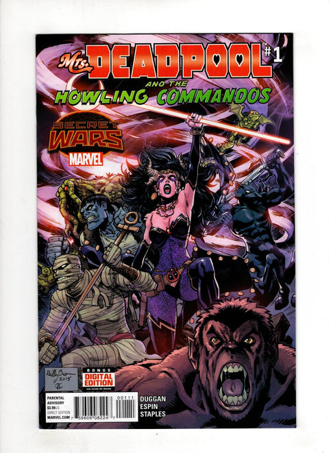 Mrs. Deadpool And The Howling Commandos #1 (Cvr A) (2015) Reilly Brown A Reilly Brown Buy & Sell Comics Online Comic Shop Toronto Canada