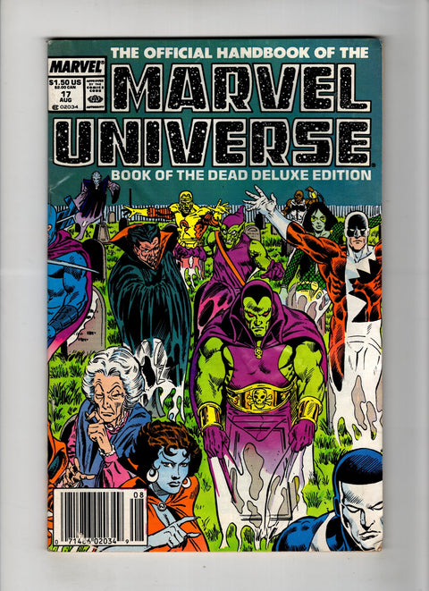 Official Handbook of the Marvel Universe: Deluxe Edition (Vol. 2) #17 (1987) Newsstand Edition Newsstand Edition Buy & Sell Comics Online Comic Shop Toronto Canada