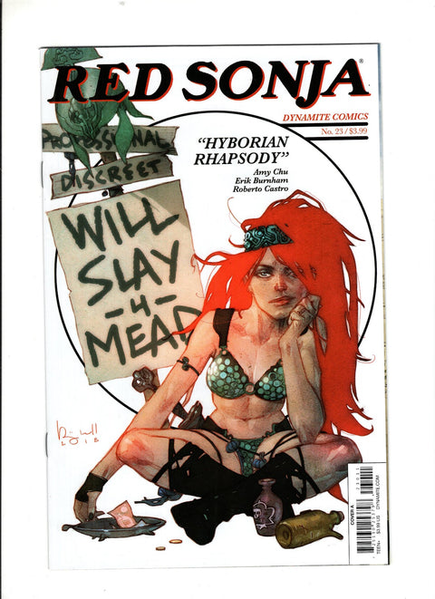 Red Sonja, Vol. 4 (Dynamite Entertainment) #23 (Cvr A) (2018) Ben Caldwell A Ben Caldwell Buy & Sell Comics Online Comic Shop Toronto Canada