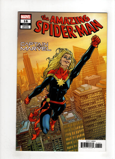 The Amazing Spider-Man, Vol. 5 #16 (Cvr B) (2019) Mike Hawthorne Captain Marvel Variant B Mike Hawthorne Captain Marvel Variant Buy & Sell Comics Online Comic Shop Toronto Canada