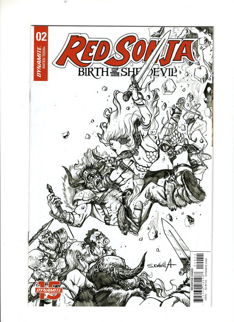 Red Sonja: Birth of the She-Devil #2 (Cvr E) (2019) 20 Copy Davila B&w Incentive E 20 Copy Davila B&w Incentive Buy & Sell Comics Online Comic Shop Toronto Canada
