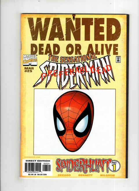 The Sensational Spider-Man, Vol. 1 #25 (1998) Wanted Variant Wanted Variant Buy & Sell Comics Online Comic Shop Toronto Canada
