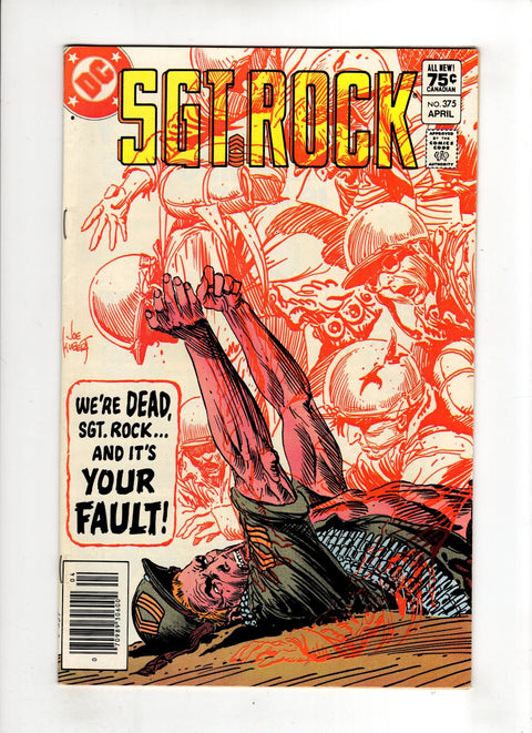 Sgt. Rock, Vol. 1 #375 (1983) Canadian Price Variant Canadian Price Variant Buy & Sell Comics Online Comic Shop Toronto Canada