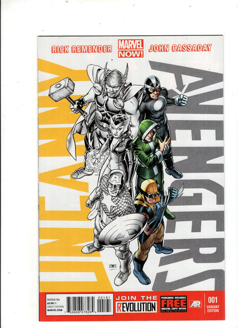 Uncanny Avengers, Vol. 1 #1 (Cvr F) (2012) John Cassaday Team X-Men Variant F John Cassaday Team X-Men Variant Buy & Sell Comics Online Comic Shop Toronto Canada