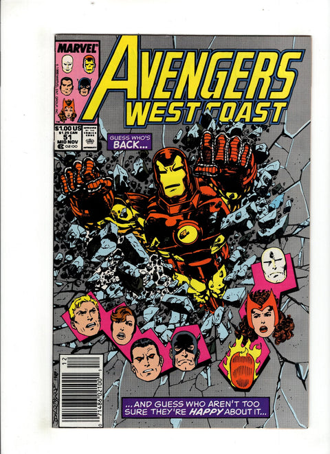 The West Coast Avengers, Vol. 2 #51 (1989) Newsstand Edition