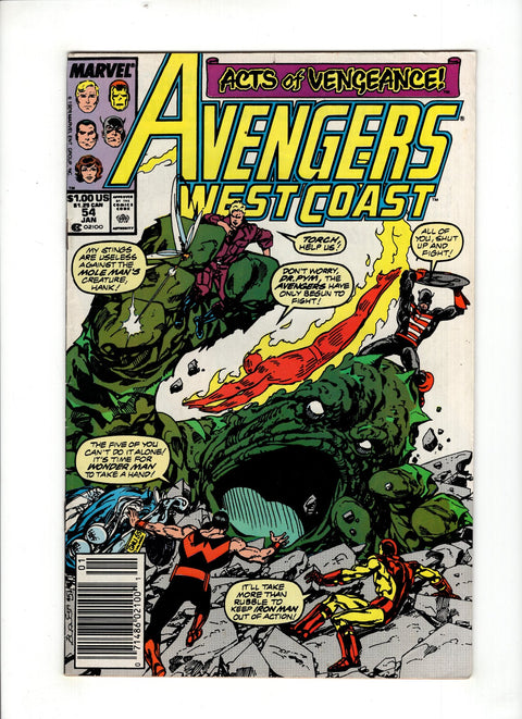 The West Coast Avengers, Vol. 2 #54 (1989) Newsstand Edition