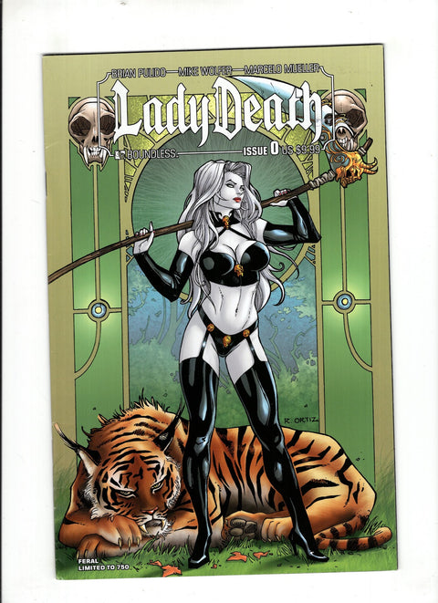 Lady Death (Boundless Comics) #0 (Cvr F) (2010) Feral - Limited to 750 F Feral - Limited to 750 Buy & Sell Comics Online Comic Shop Toronto Canada