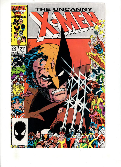 Uncanny X-Men, Vol. 1 #211 (1986) 25th Anniversary Border 25th Anniversary Border Buy & Sell Comics Online Comic Shop Toronto Canada