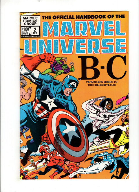 Official Handbook of the Marvel Universe, Vol. 1 #2 (1982) Buy & Sell Comics Online Comic Shop Toronto Canada