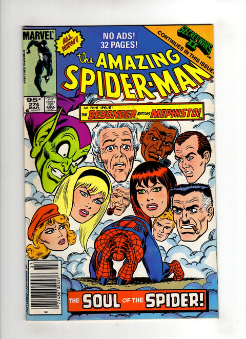 The Amazing Spider-Man, Vol. 1 #274 (1986) Canadian Price Variant Canadian Price Variant Buy & Sell Comics Online Comic Shop Toronto Canada