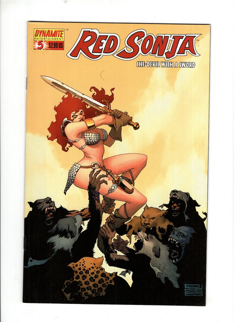 Red Sonja, Vol. 1 (Dynamite Entertainment) #5 (Cvr B) (2005) Eduardo Risso B Eduardo Risso Buy & Sell Comics Online Comic Shop Toronto Canada