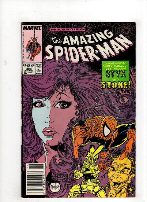 The Amazing Spider-Man, Vol. 1 #309 (1988) Newsstand Edition Newsstand Edition Buy & Sell Comics Online Comic Shop Toronto Canada