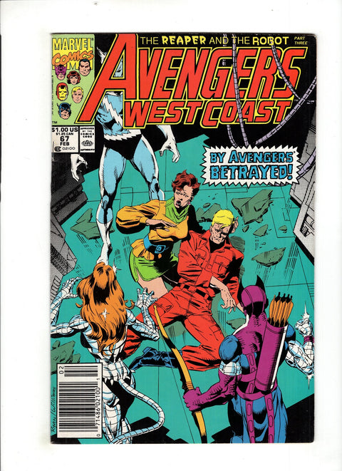 The West Coast Avengers, Vol. 2 #67 (1990) Newsstand Edition