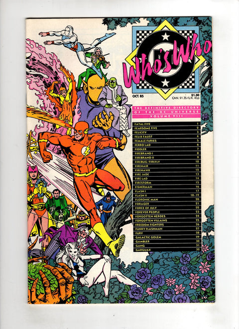Who's Who: The Definitive Directory of the DC Universe #8 (1985) Buy & Sell Comics Online Comic Shop Toronto Canada