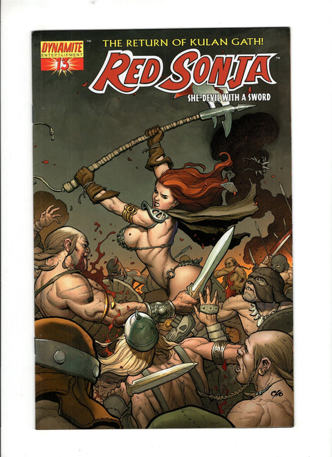 Red Sonja, Vol. 1 (Dynamite Entertainment) #13 (Cvr A) (2006) Frank Cho Wraparound A Frank Cho Wraparound Buy & Sell Comics Online Comic Shop Toronto Canada
