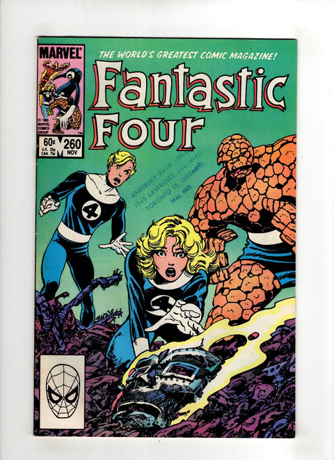 Fantastic Four, Vol. 1 #260 (1983) Stamp on cover Stamp on cover Buy & Sell Comics Online Comic Shop Toronto Canada