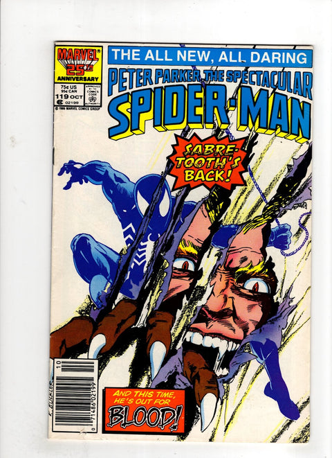 The Spectacular Spider-Man, Vol. 1 #119 (1986) Newsstand Edition Newsstand Edition Buy & Sell Comics Online Comic Shop Toronto Canada