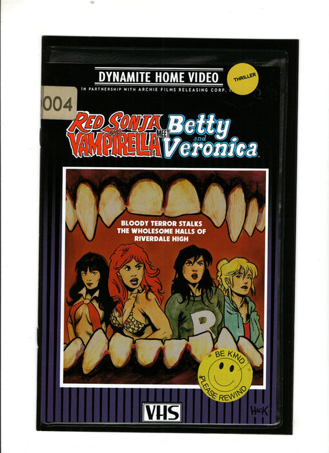 Red Sonja and Vampirella Meet Betty and Veronica #4 (Cvr B) (2019) Hack VHS Homage B Hack VHS Homage Buy & Sell Comics Online Comic Shop Toronto Canada