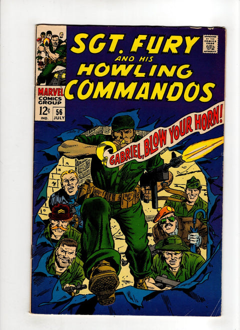 Sgt. Fury and His Howling Commandos #56 (1968) Buy & Sell Comics Online Comic Shop Toronto Canada