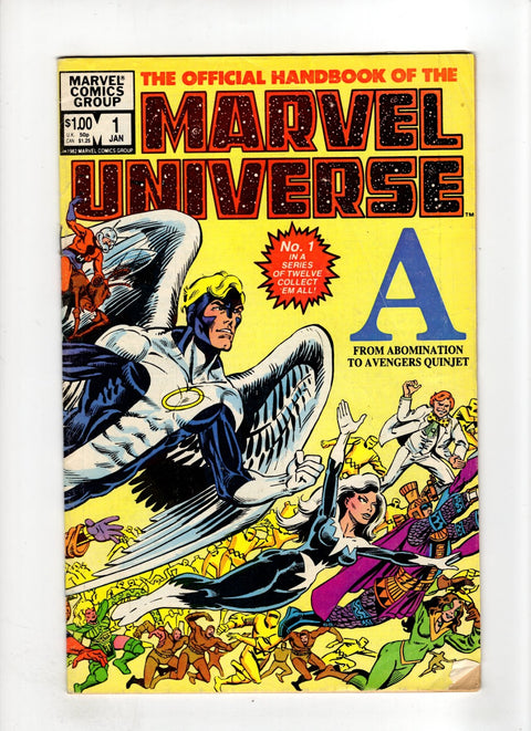 Official Handbook of the Marvel Universe, Vol. 1 #1 (Cvr A) (1982) A Buy & Sell Comics Online Comic Shop Toronto Canada