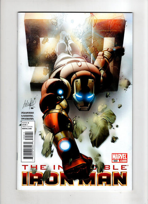 Invincible Iron Man, Vol. 1 #500 (Cvr A) (2011) Salvador Larroca A Salvador Larroca Buy & Sell Comics Online Comic Shop Toronto Canada