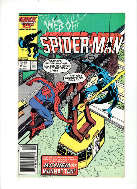 Web of Spider-Man, Vol. 1 #21 (1986) Newsstand Edition Newsstand Edition Buy & Sell Comics Online Comic Shop Toronto Canada