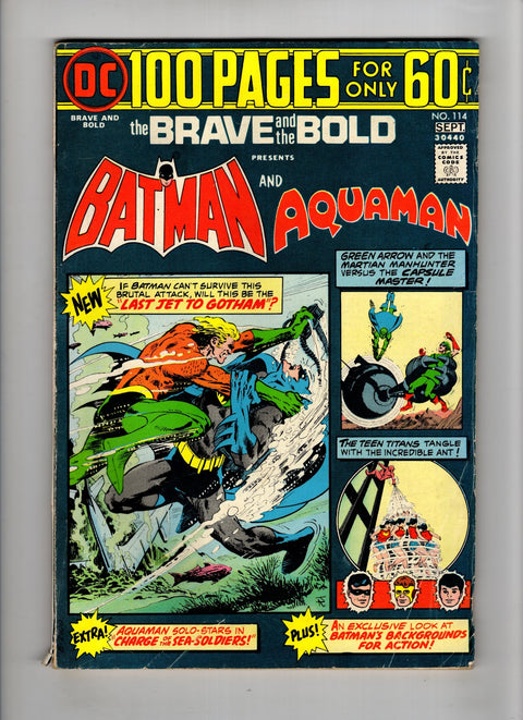 The Brave and the Bold, Vol. 1 #114 (1974) 100-Page Giant 100-Page Giant Buy & Sell Comics Online Comic Shop Toronto Canada