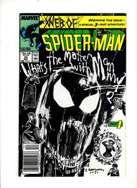 Web of Spider-Man, Vol. 1 #33 (1987) Newsstand Edition Newsstand Edition Buy & Sell Comics Online Comic Shop Toronto Canada