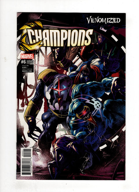 Champions, Vol. 2 (Marvel) #6 (Cvr B) (2017) Mike Deodato Jr Venomized Variant B Mike Deodato Jr Venomized Variant Buy & Sell Comics Online Comic Shop Toronto Canada