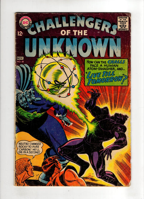 Challengers of the Unknown, Vol. 1 #58 (1967) Buy & Sell Comics Online Comic Shop Toronto Canada