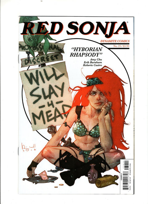 Red Sonja, Vol. 4 (Dynamite Entertainment) #23 (Cvr A) (2018) Ben Caldwell A Ben Caldwell Buy & Sell Comics Online Comic Shop Toronto Canada