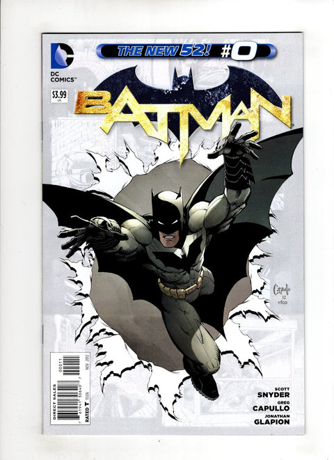 Batman, Vol. 2 #0 (Cvr A) (2012) Greg Capullo A Greg Capullo Buy & Sell Comics Online Comic Shop Toronto Canada