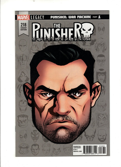 The Punisher, Vol. 11 #218 (Cvr C) (2017) Incentive Mike McKone Legacy Headshot Variant C Incentive Mike McKone Legacy Headshot Variant Buy & Sell Comics Online Comic Shop Toronto Canada